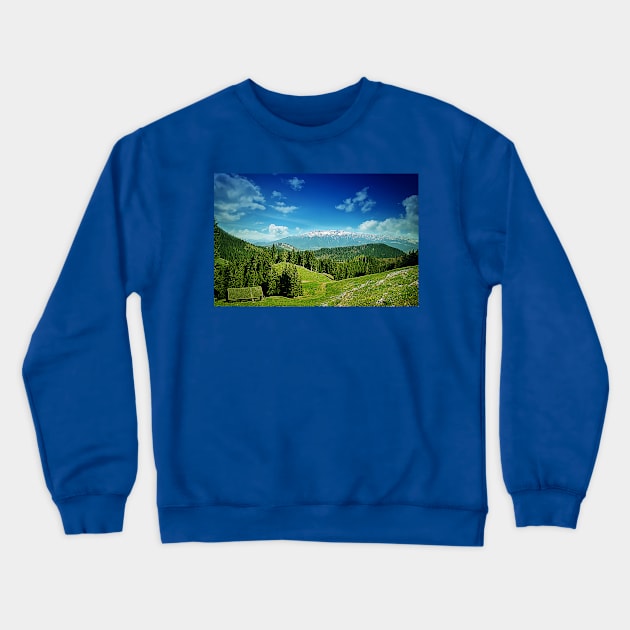 mount valley Crewneck Sweatshirt by psychoshadow